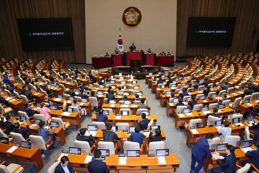 3일 오후 서울 여의도 국회에서 열린 제426회국회(임시회) 제4차 본회의가 열리고 있다. /뉴스1 