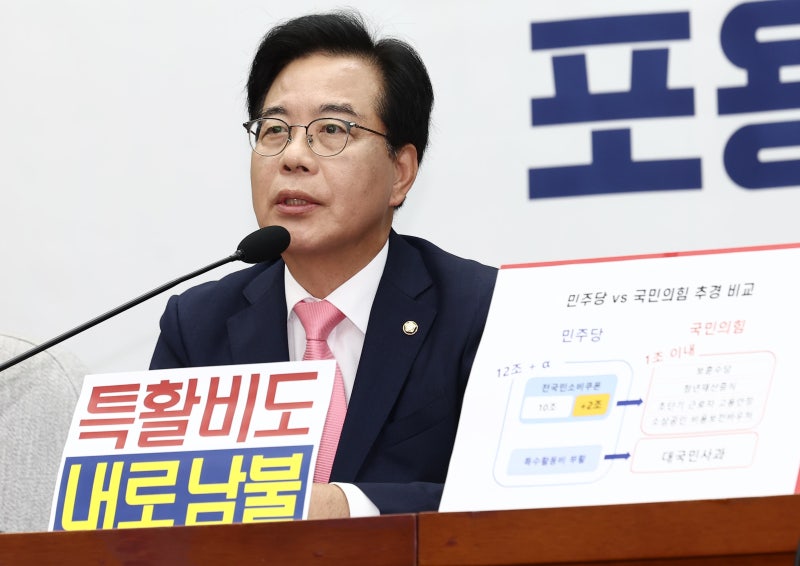 野 송언석 “與 <b>대통령실 특활비 증액</b> 내로남불”