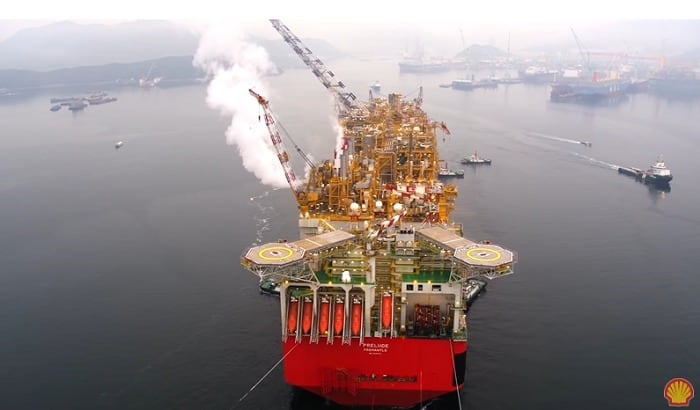 삼성중공업이 제작한 FLNG/삼성중공업 제공