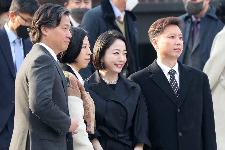 정대선 전 에이치앤아이앤씨 사장과 노현정 전 아나운서./뉴스1