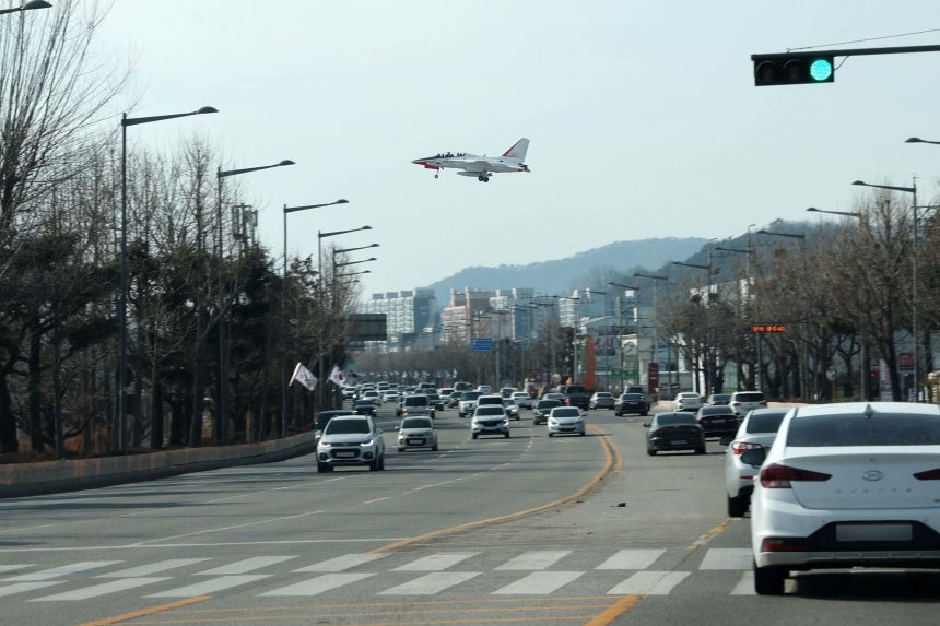 광주 군공항 전투기 훈련. /광산구 제공.