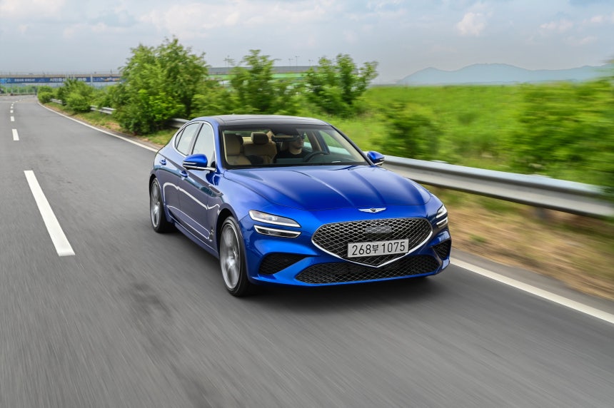 ジェネシスブランドの中型セダンG70。ジェネシスは去る2017年G70を発売した後、2020年部分変更だけ経たし、まだ第2世代モデルを発売していない。 /現代車提供