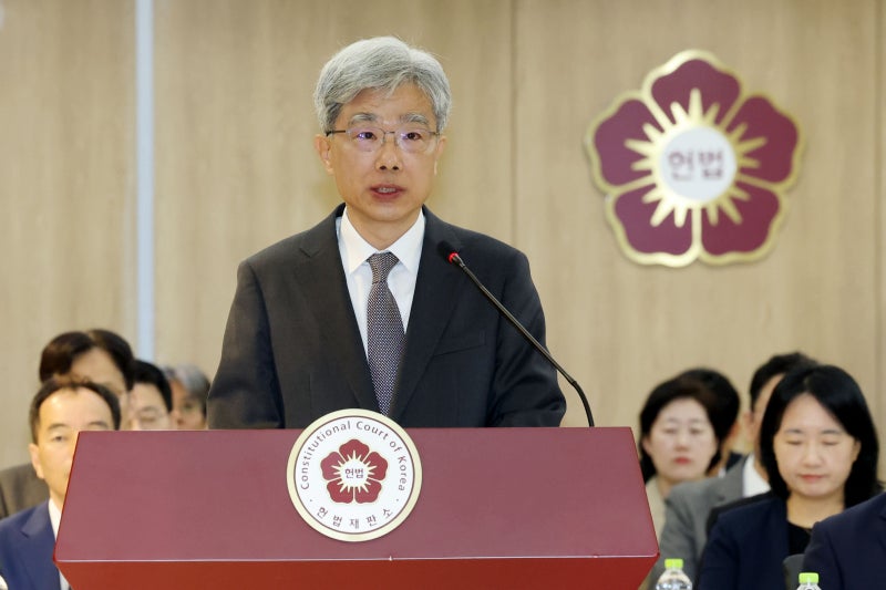 <b>김상환 헌재소장</b> “재판 독립, 국민이 부여한 헌법재판 권한의 전제”