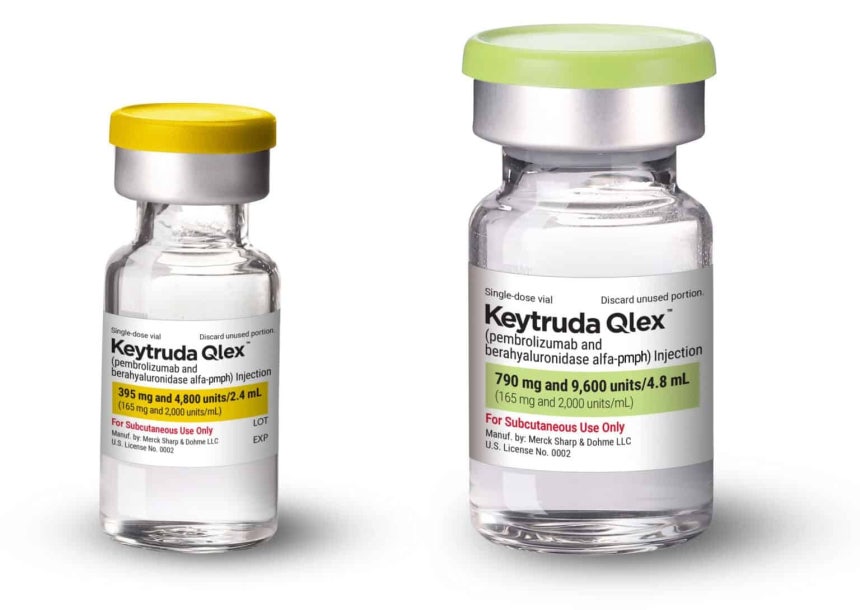 알테오젠 기술(ALT-B4)이 적용된 ‘키트루다(Keytruda) 피하주사(SC) 제형’인 ‘키트루다 큐렉스(KEYTRUDA QLEX)’./머크