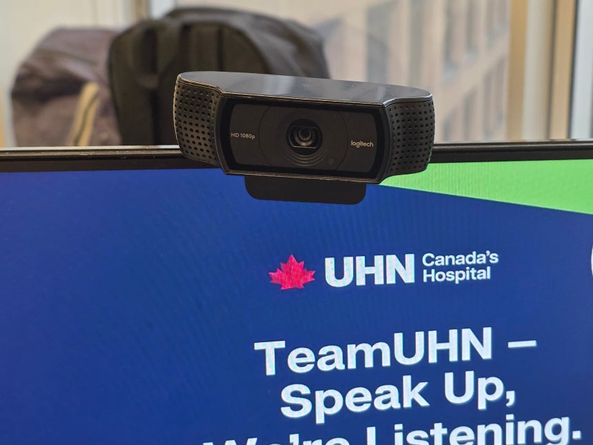 지난달 27일(현지 시각) 찾은 캐나다 토론토 종합병원 진료실.컴퓨터 카메라로 원격 진료를 볼 수 있다./보건복지부 공동기자단