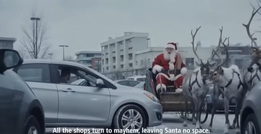 네덜란드 맥도날드가 제작한 AI 기반 크리스마스 광고의 한장면./맥도날드 유튜브 광고 캡처