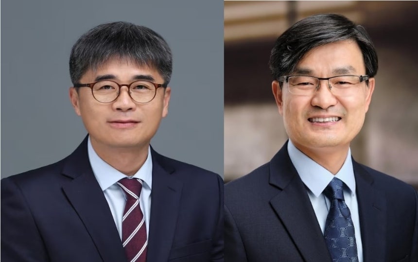 (왼쪽부터) 조봉준 SK바이오사이언스 부사장과 홍성원 삼성바이오에피스 부사장./각 사 제공