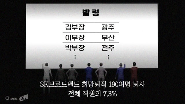 SK브로드밴드, 희망퇴직 후 남은 50대 부장들 지방 발령 ㄷㄷ