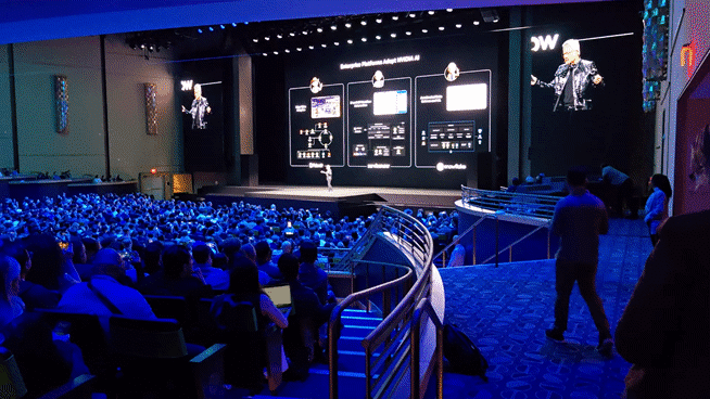 5일(현지시각) 미국 라스베이거스 퐁텐블로 호텔에서 열린‘엔비디아 CES 2026 라이브’행사장 전경./라스베이거스=정두용 기자