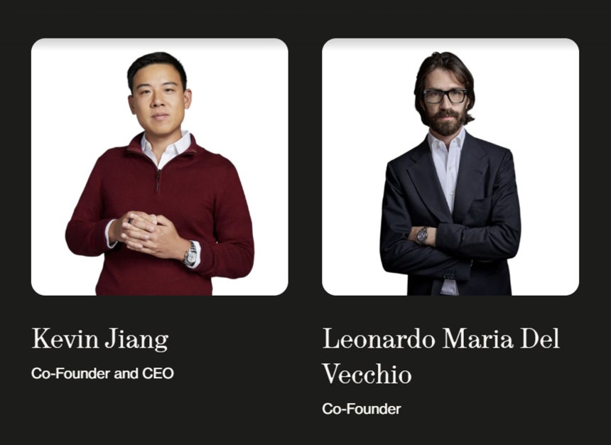 망구스타 공동 창업자인 케빈 장(왼쪽)과 레오나르도 마리아 델 베키오.