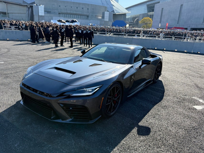 도요타그룹 고성능 브랜드 '가주 레이싱(GR)'이 '2026 도쿄 오토살롱'에서 공개한 'GR GT'.일상 속에서 즐길 수 있는 스포츠카로,최대 650마력에 시속 320㎞를 자랑한다./이윤정 기자