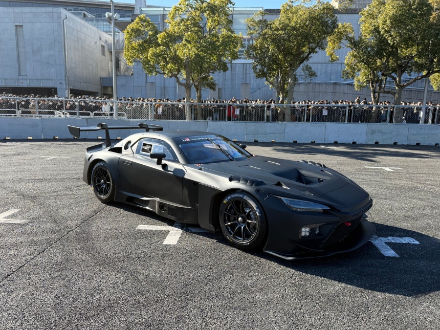 도요타그룹 고성능 브랜드 '가주 레이싱(GR)'이 내놓은 프로 레이싱카 'GR GT3'./이윤정 기자