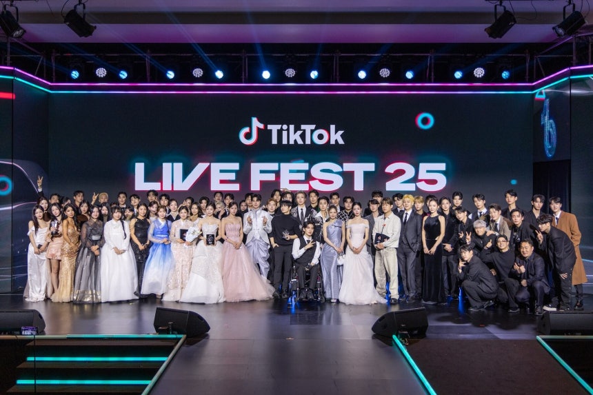 ‘틱톡 라이브 페스트 2025’에 참석한 크리에이터들 / 틱톡코리아