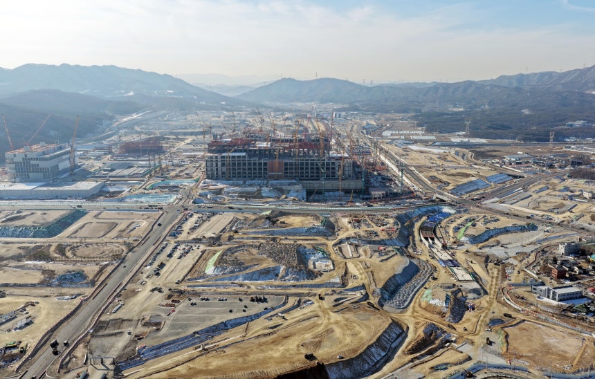 경기 용인시 처인구 원삼면 용인반도체클러스터 공사 현장./연합뉴스