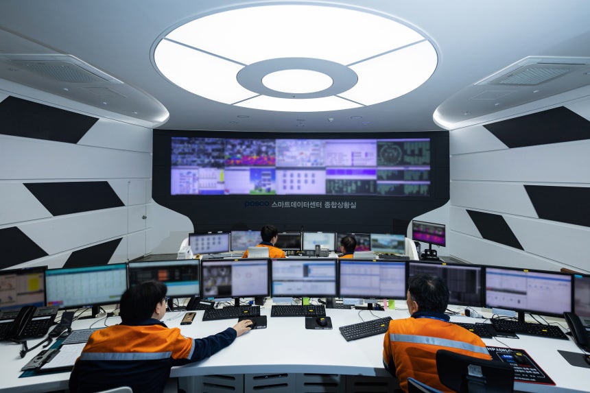 포스코 광양제철소의 스마트데이터센터. /포스코 제공