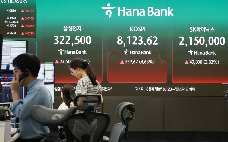 코스피 8000의 두 얼굴… 신고가보다 신저가 종목 더 많았다