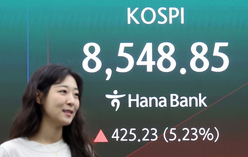 코스피 5% 급등에 매수 사이드카 발동…2거래일 연속