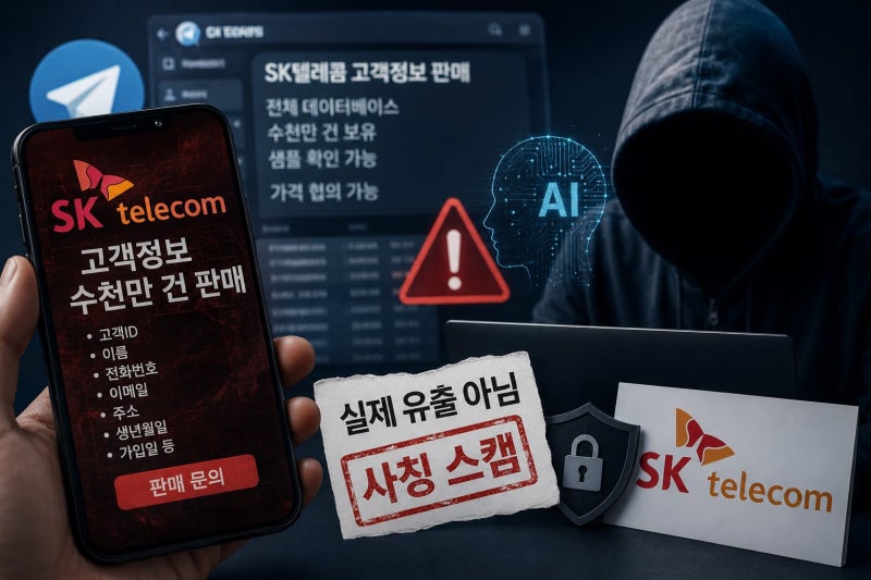 [비즈톡톡] “SKT 고객 개인정보 2100만건 팝니다”... AI 시...