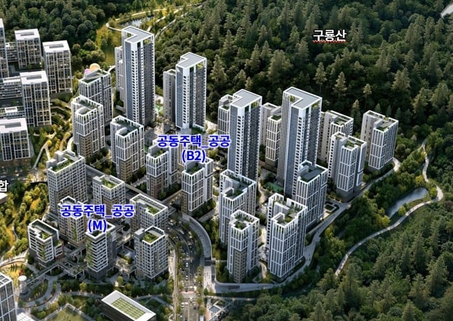 구룡마을 B2·M블록 공공주택건설사업 예상 조감도./서울시 제공
