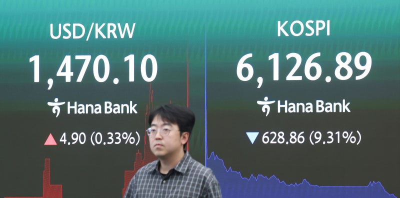 코스피 이어 <b>코스닥</b>도 서킷브레이커…<b>700선 붕괴</b> 눈앞