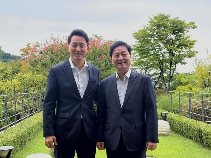與 김영배·오세훈 시장, <b>용산공원 주택공급 이견</b>… “폭넓게 검토” v...