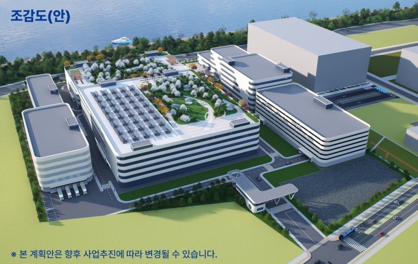 종근당 배곧 바이오의약품 복합연구개발단지 조감도./시흥시