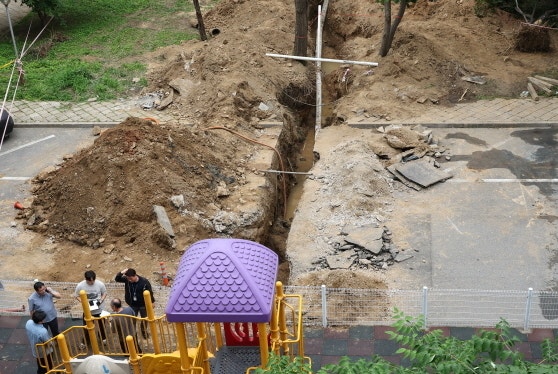 경찰, 강남 <b>은마아파트 공사장 매몰사고</b> 60대 작업자 사망 수사