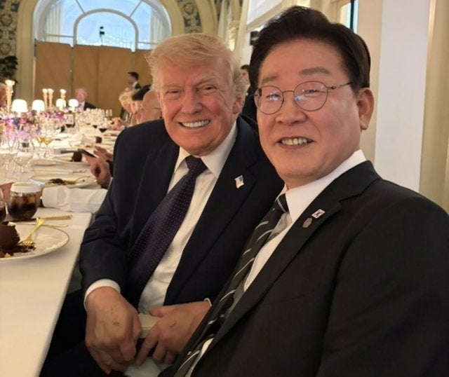 李대통령 “트럼프와 손가락 걸고 부부 골프 약속”