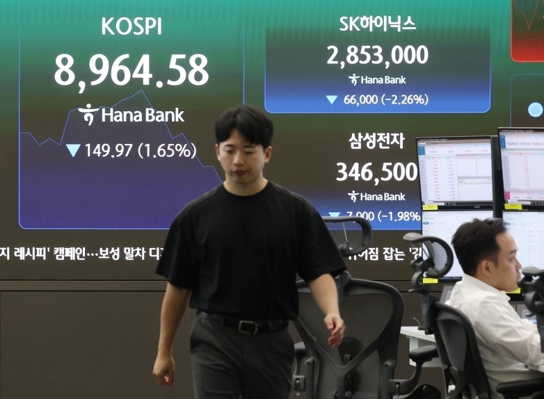외국인 5.8조 매도폭탄, 코스피, '역대급' 10% 급락