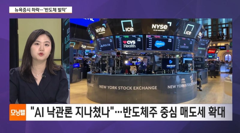 [증시전략] 韓·美 반도체주 동반 급락…AI는 거품일까, 가치일까