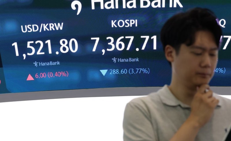 [속보] <b>코스피</b>, <b>코스닥 급락</b>에 매도 사이드카 발동