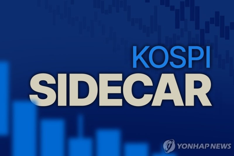 <b>코스피</b> 6%대 <b>급락</b>에 매도 <b>사이드카</b> 발동
