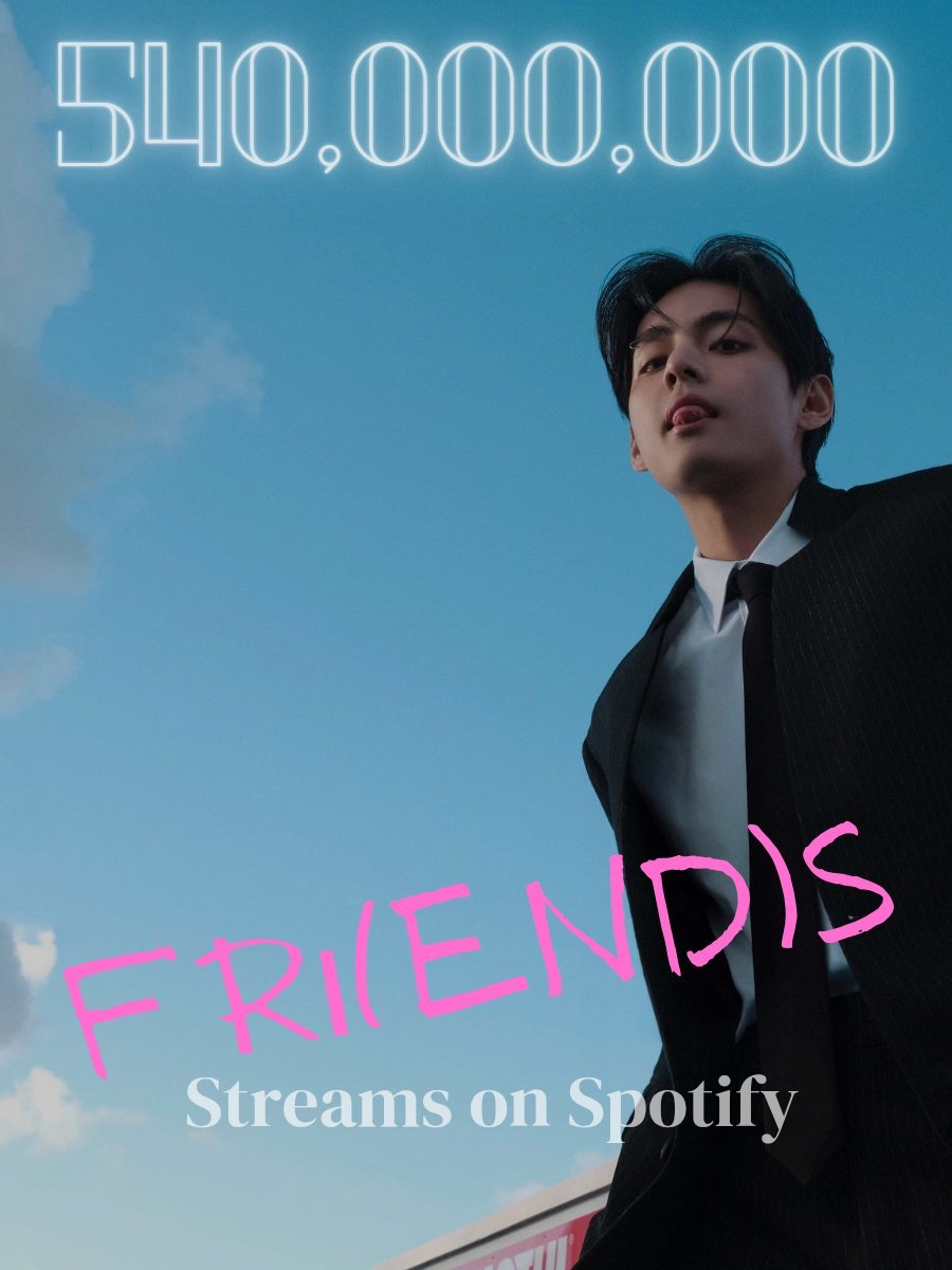 テテ 「FRI(END)S」Spotifyで5億4000万突破 | ❤防弾少年団 BTS テテに
