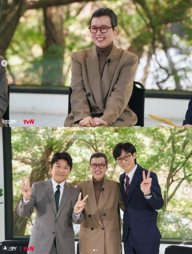 ‘<b>유방암</b> 투병’ <b>박미선</b>, 짧은 머리로 등장 “<b>생존 신고</b>하러 왔다”
