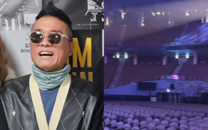 <b>김건모 콘서트</b>, 텅 빈 객석…현장 무슨 일? [DA]