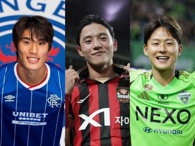 ‘모레노호 1기’ 축구대표팀 명단이 14일 발표된다. A대표팀 첫 발탁을 노리는 김민수, K리그서 최근 활약이 좋은 정승원, 이승우(왼쪽부터) 등이 대표팀 명단에 이름을 올릴지 관심이 쏠린다. 사진제공｜레인저스 SNS·한국프로축구연맹