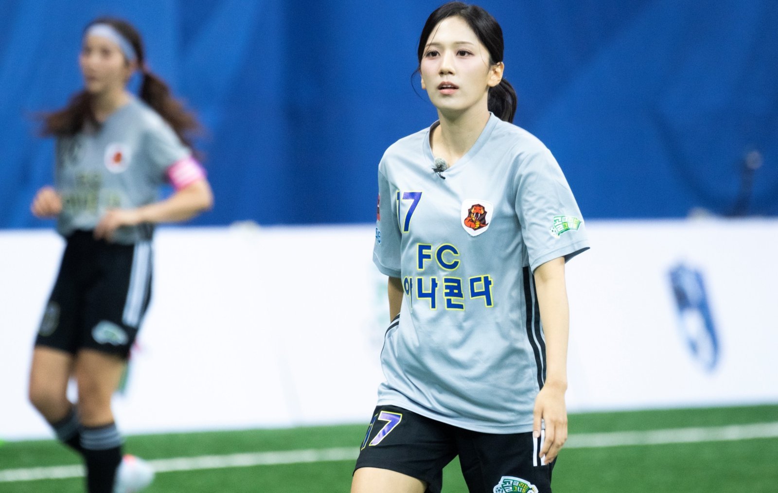 FCアナコンダのユニフォームを着て試合に臨む選手