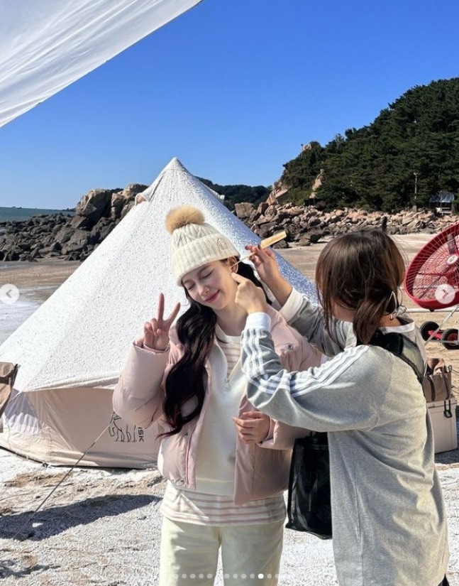 에스파 카리나 ❄️ 눈꽃 미모 인스타 업뎃 