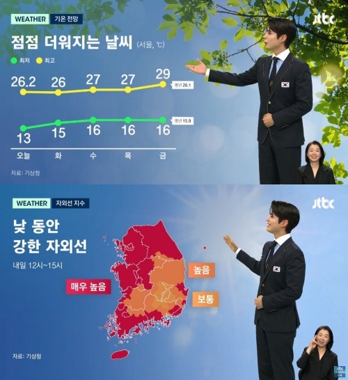<b>박보검</b>, ‘뉴스룸’에서 날씨 전한 이유는?...깜짝 <b>기상캐스터 변신</b>