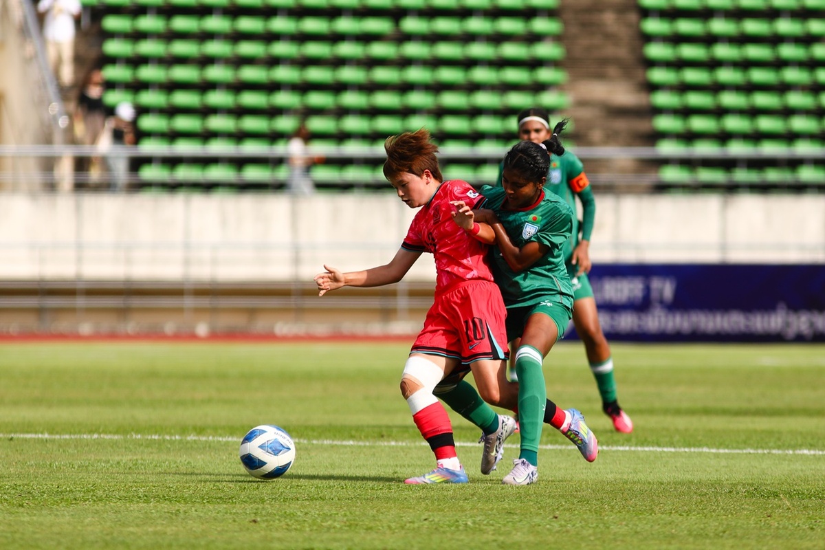 ‘본선으로 간다!’ U-19 <b>여자 축구</b>, 방글라데시에 6-1 대승···<b>아시안</b>...