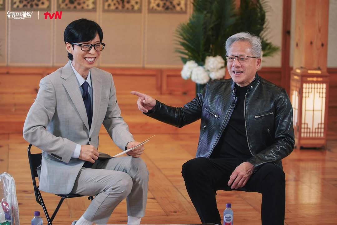 젠슨 황, 유재석 만났다…오늘(6일) ‘유퀴즈’ 촬영현장 공개