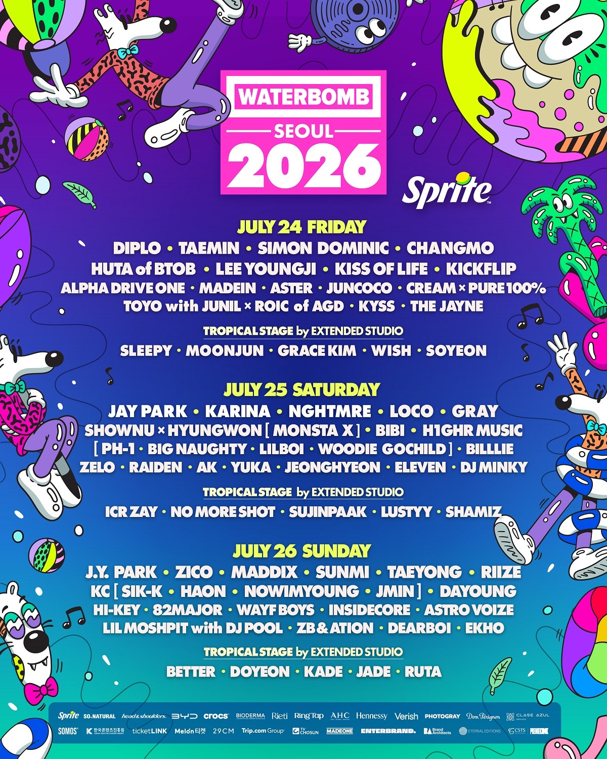 Waterbomb Seoul 2026最終卡司公開 太民KarinaRIIZE參演