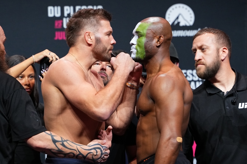 ‘<b>UFC</b> 미들급’ 뒤 플레시·우스만, 계체 통과로 결전 준비 끝…타이틀...
