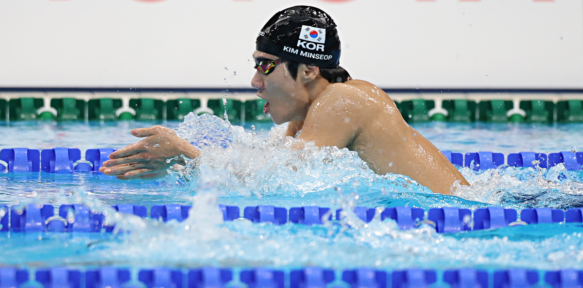 [AG하이라이트] <b>김민섭</b>, 남자 접영 200m <b>동메달</b>…한국 선수론 28년 만에...