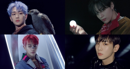 Photo of the members of SHINee captured during their online concert