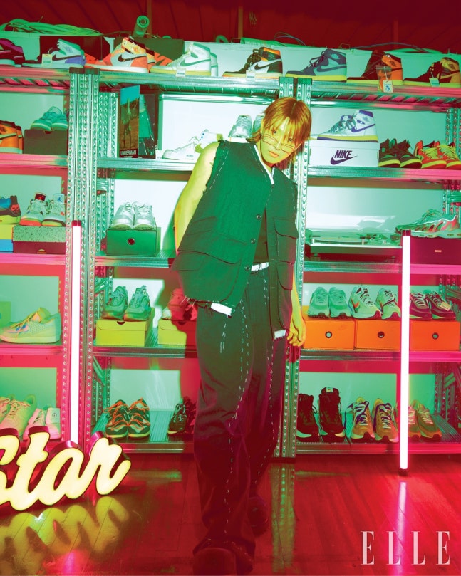 Hongjoong's Elle pictorial is no joke, from the poses to the expressions
