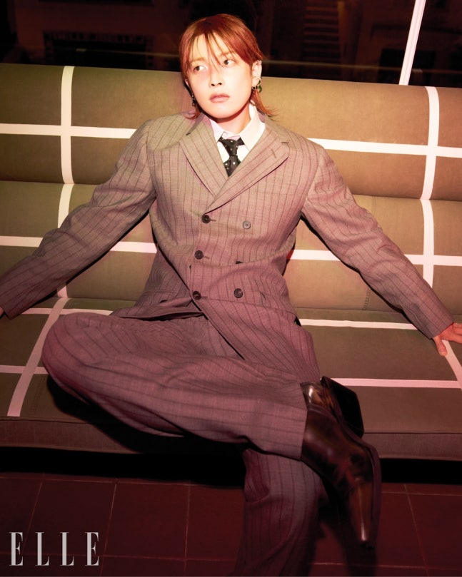 Hongjoong's Elle pictorial is no joke, from the poses to the expressions