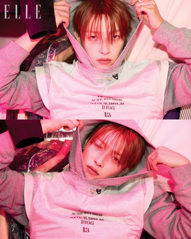 Hongjoong's Elle pictorial is no joke, from the poses to the expressions