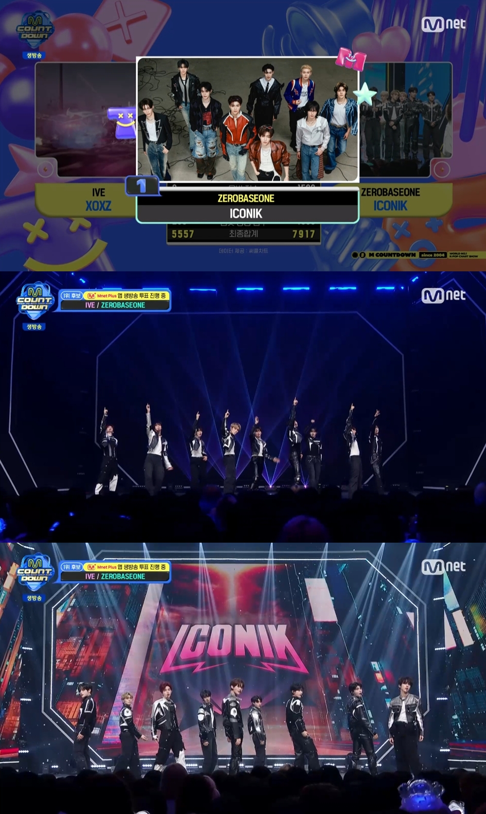 <b>제로베이스원</b>, 신곡 'ICONIK'으로 음악방송 <b>3관왕</b>