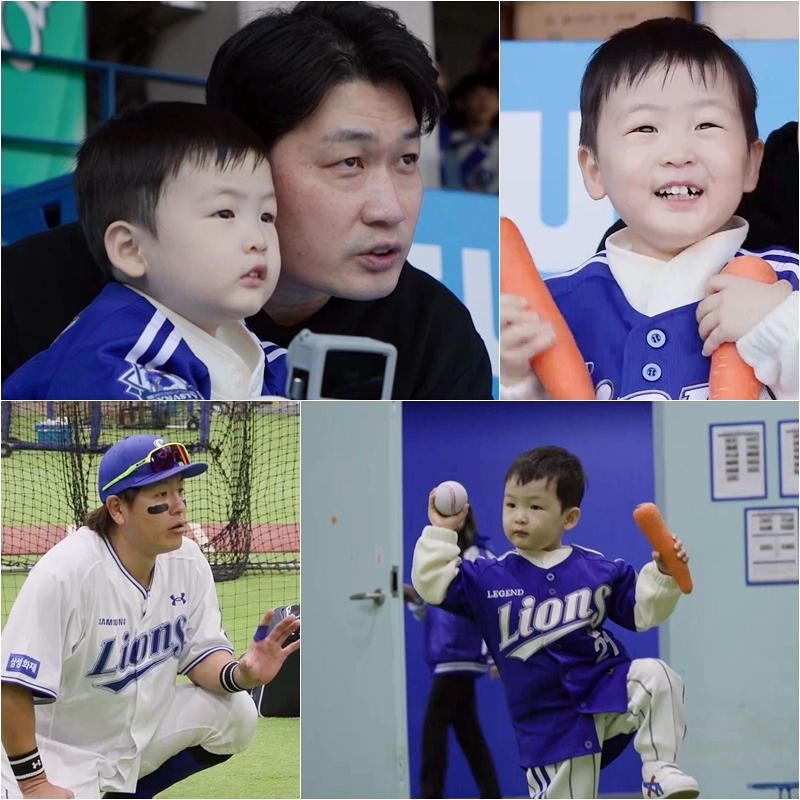 오승환子 서준, 라이온즈 <b>구자욱</b>·강민호·최형우 만난다…투구폼 제대...
